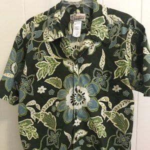 Pataloha Button Down Hawaiian Aloha Shirt Medium